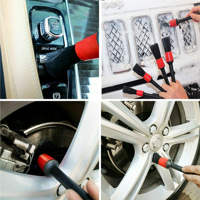 комплект за детайлно почистване четки 3 броя amio 03098