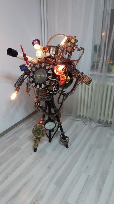 Veioză Steampunk / cyberpunk Mad Max Jules verne