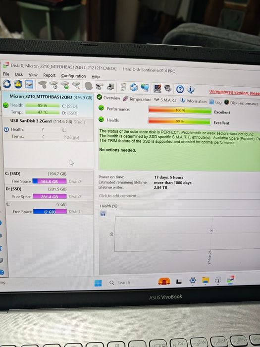 Laptop Asus i3 gen11, 17.3", 8gb, 512gb