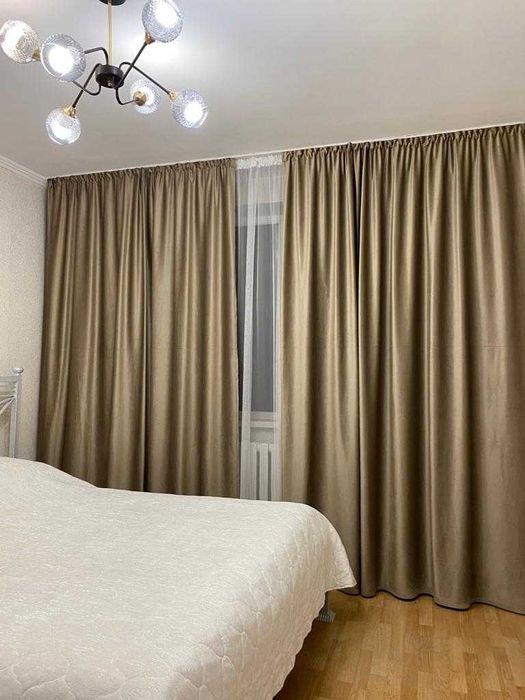 Готовый комплект штор с тюлем