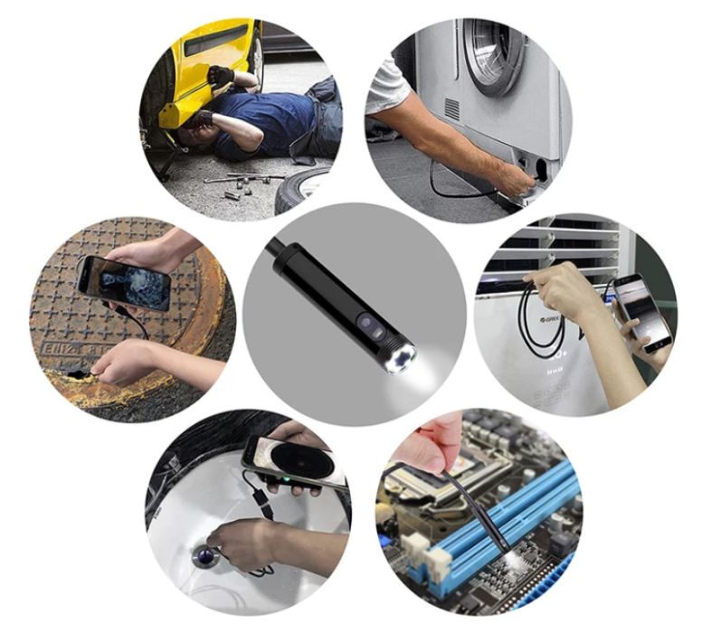 Ендоскоп с 2 КАМЕРИ (странична и предна) и висока резолюция