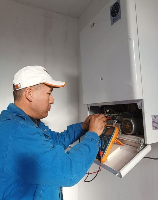 Ремонт газовых котлов газ калонок колонок  аристон газ пеш жөндеу