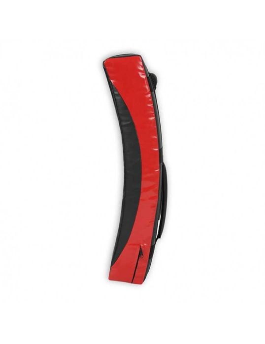 Извит боксов щит DBX Bushido T62 - черно/червен- 62х35 см