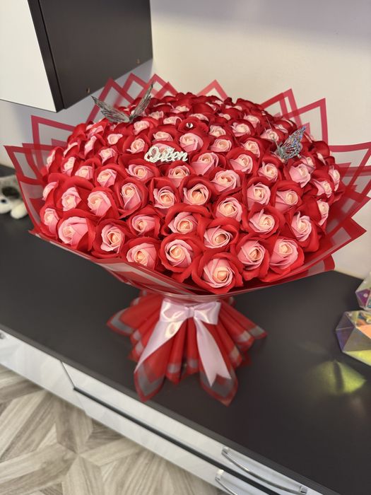 Trandafiri de sapun,parfumati, personalizati