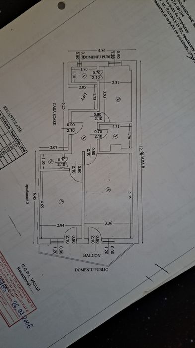 Apartament.3 cam semidecomandat Barlad
