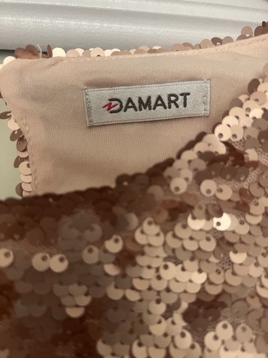 Bluza paiete roz,Damart, 46-48, noua