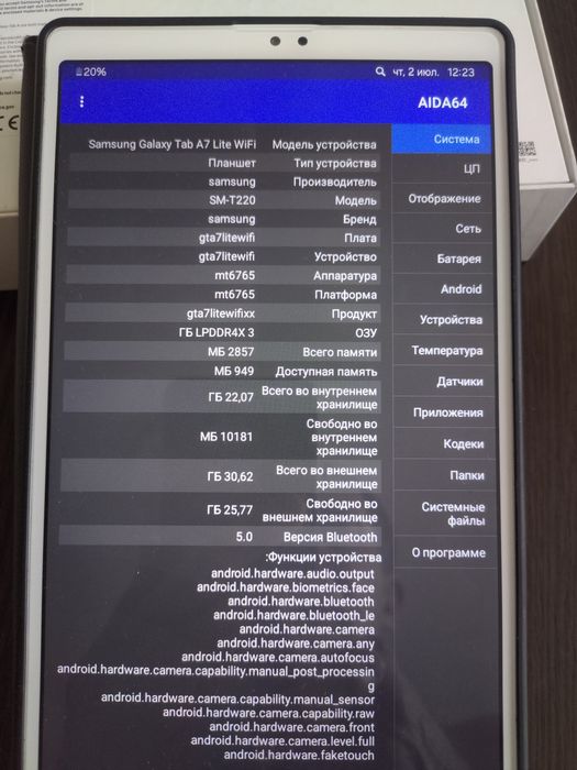 Продам планшет Samsung Galaxy Tab A7 Lite (8.7) WIFI