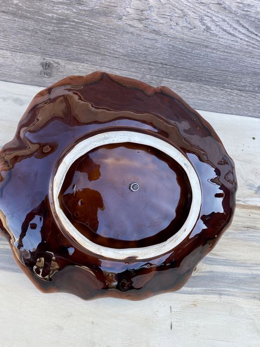 Немски порцеланов поднос с дръжка