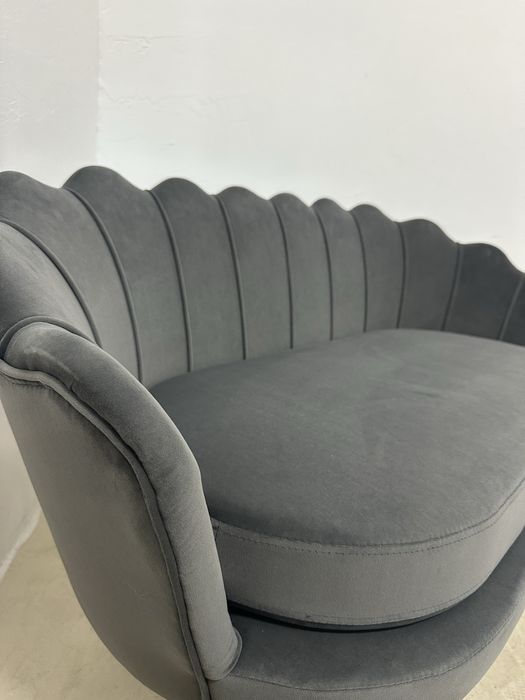 Диван Homcom, 2-местен, кадифе