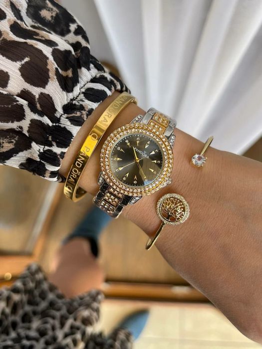 Подарочные часы с браслетами Для девушек, Пандора набор, Часы для деву