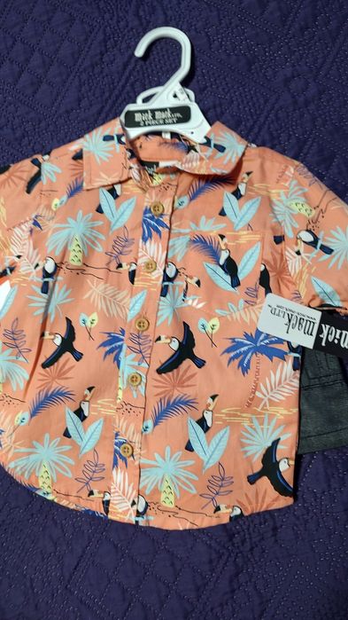 Детска риза с къси дънки