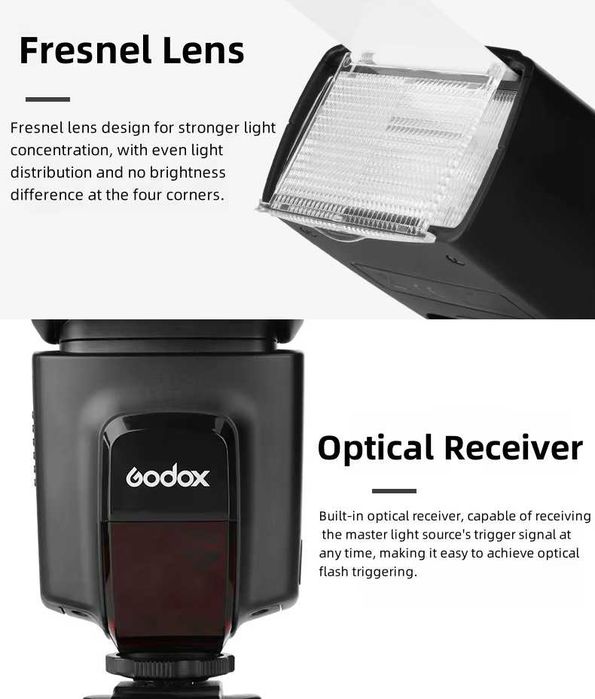 Светкавица Godox TT520II със синхронизатор  к-кт