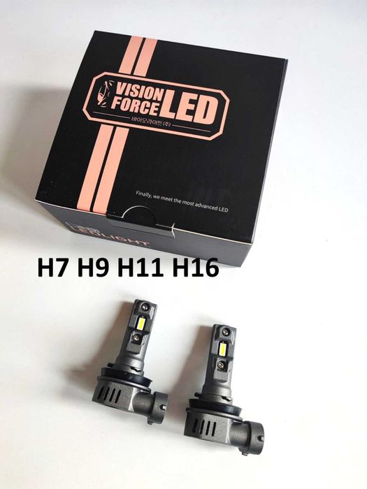 ЛЕД крушки H8 H9 H11 H16 3000L 6000K Нови компект Крушка LED Диодни