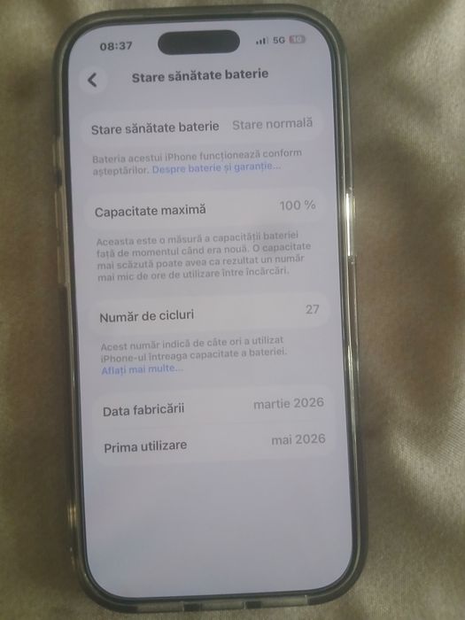 Iphone 17 pro în stare ca nou