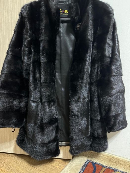 Шуба норковая в чёрном цвете