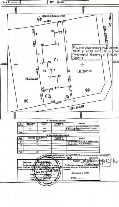 Teren Bulevardul Jiului stradal-constructie renovabila/demolabila