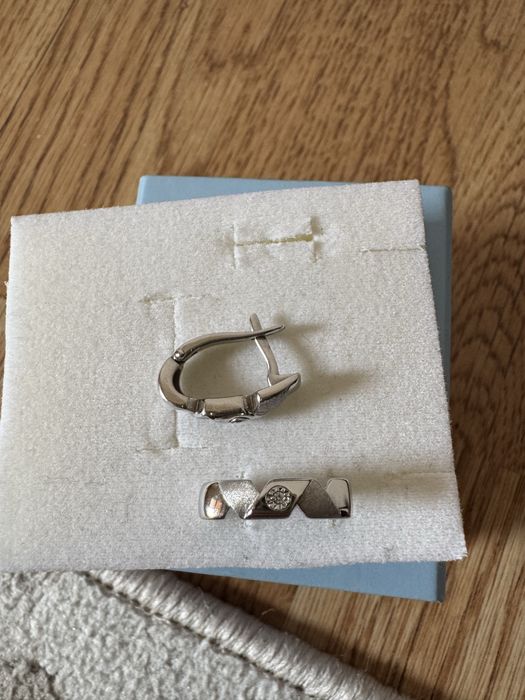 Күміс сырға 925 тастарымен