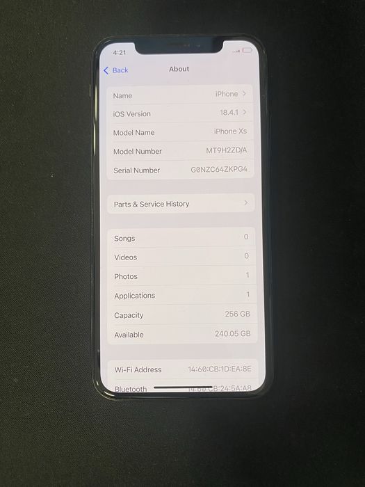 Apple iPhone XS 256Gb id-XXL5210