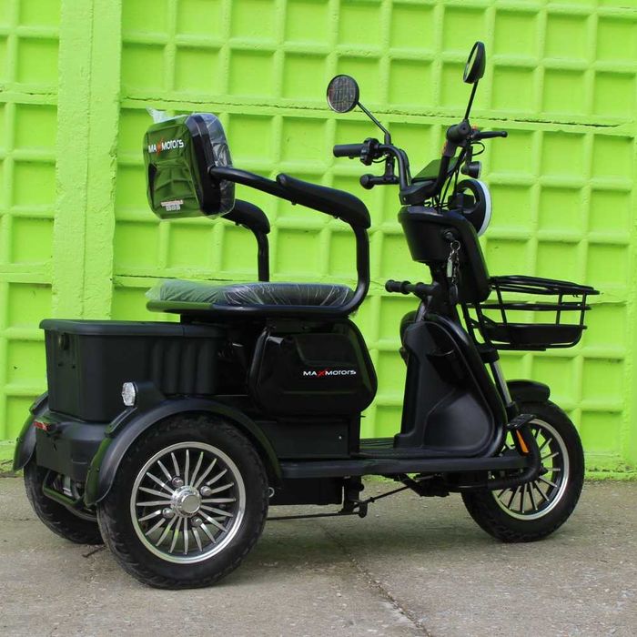 Електрическа триколка Max Motors X1 BLACK, 1500W, 20 Ah