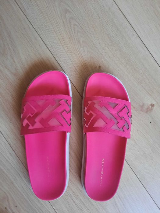 Papuci Tommy Hilfiger piele naturala 40