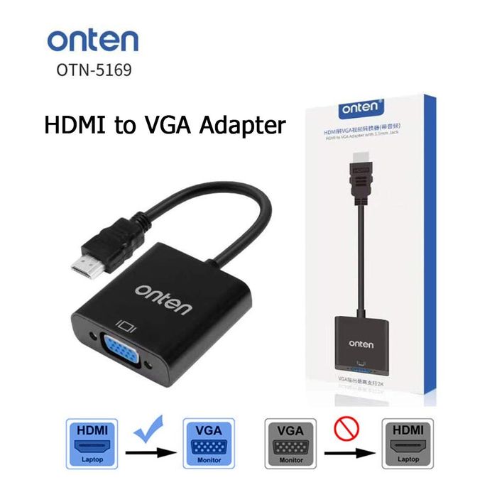 # HDMI to VGA+audio OTN-5169 Onten Адаптер 1080p переходник adapter