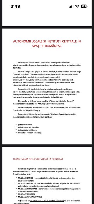 vând materie bac istorie