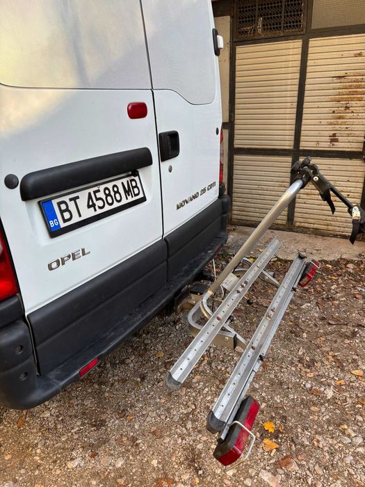 Чупещ багажник за 2 велосипеда за теглича