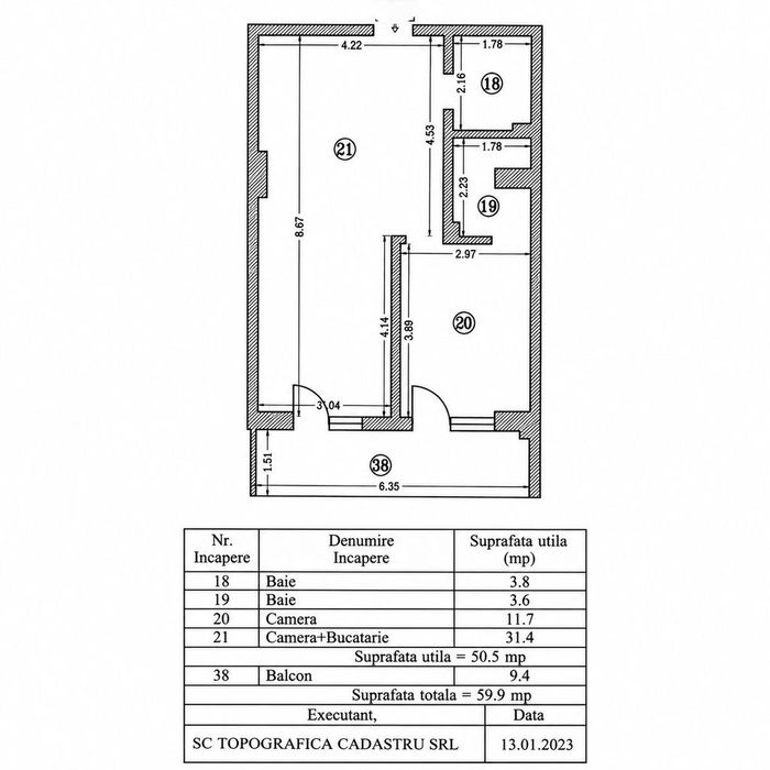 Apartament cu 2 bai si amenajare speciala, aproape de plaja