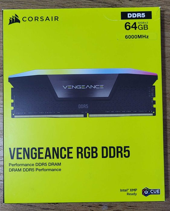 Продам оперативную память Corsair Vengeance 2x32GB RGB DDR5