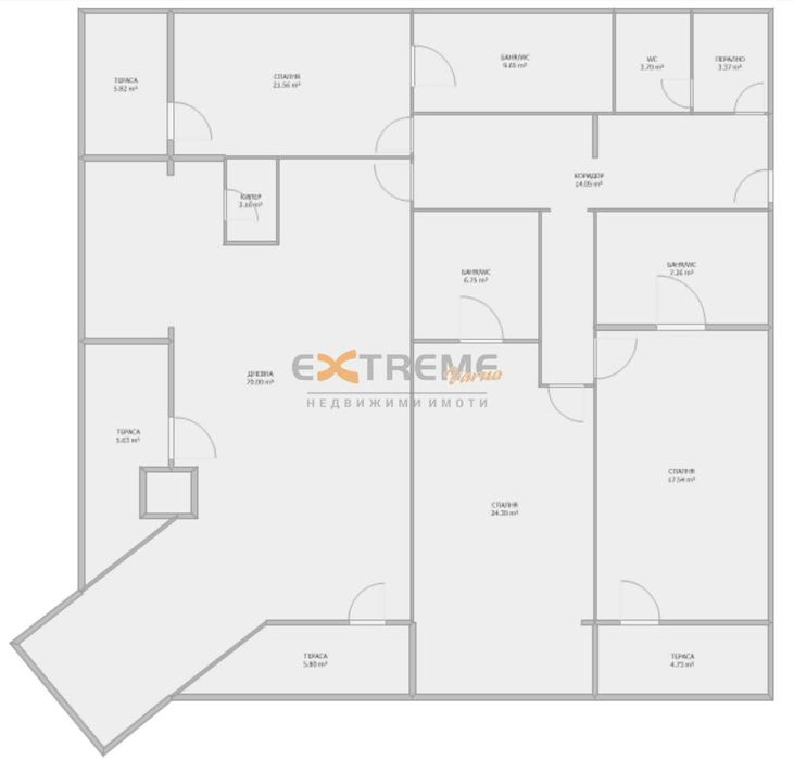 Продава се Четиристаен апартамент в Варна, м-т Св. Никола - 263 кв.м за 2013 €/кв.м - Снимка #12