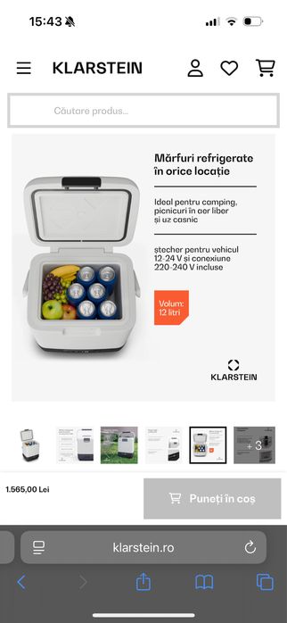 Frigider/Congelator Auto Klarstein 12L