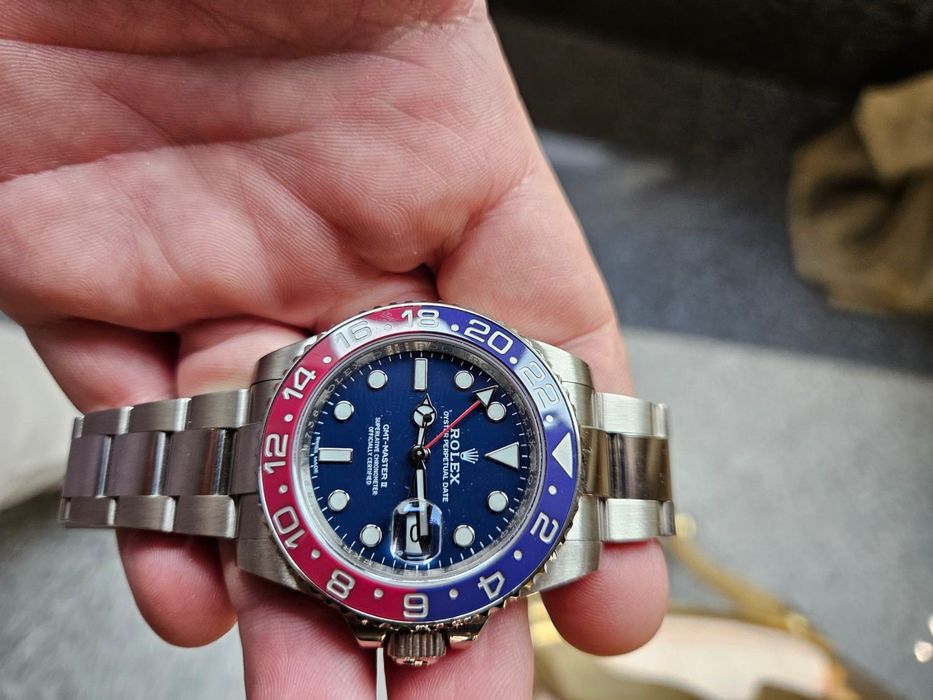 Rolex GMT-Master II “Pepsi” – 18K бяло злато, син циферблат LIMITED EDITION