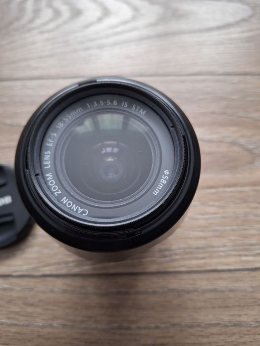 Canon 18-55mm IS STM + filtru UV si parasolar