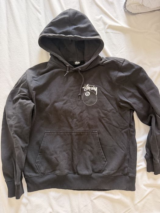 Stussy Black Hoodie 8Ball