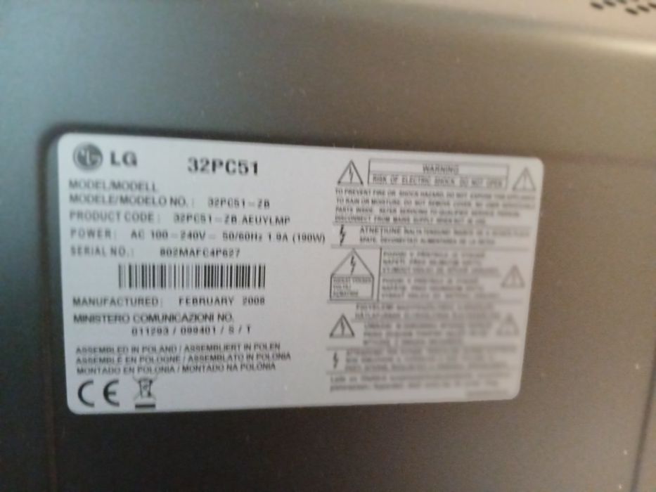 Televizor LG  LSD , dig.81 . 330 LEI Neg . IAȘI