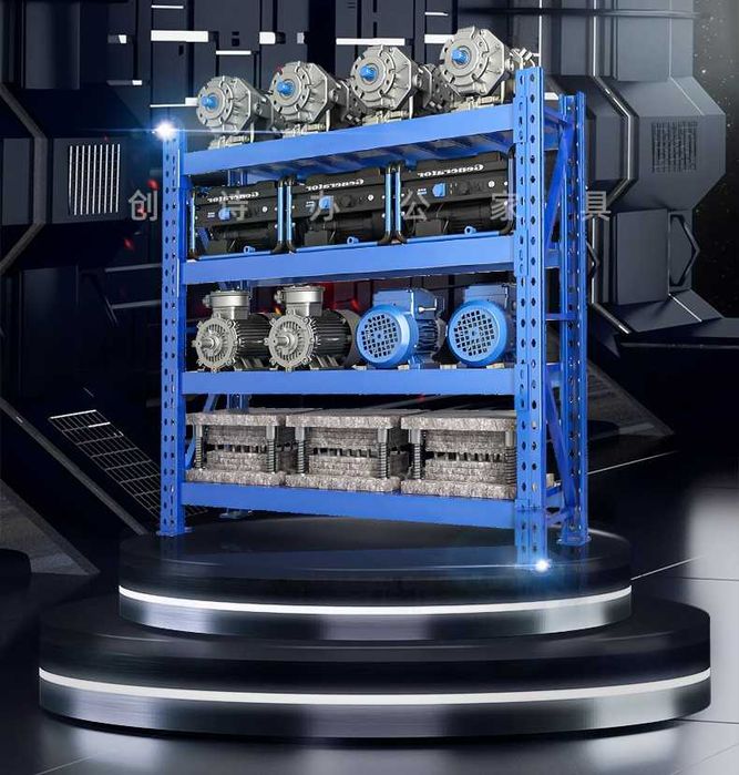 Склад учун стеллаж/ хар бир полка 300 кг котаради/ толик темирдан