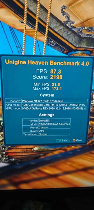 MSI GeForce RTX 3050 VENTUS 2X 8G OC  — употребявана