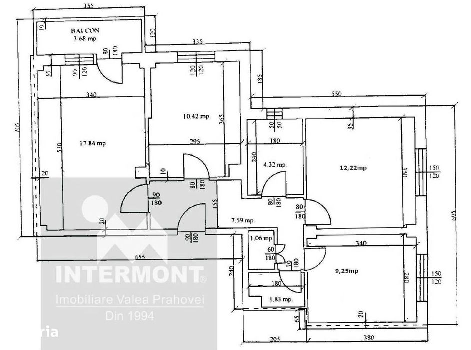 Apartament 3 camere - Etaj 1 - 2 băi - Centrală - Mobilat