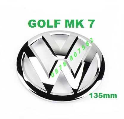 Емблема предна за Голф 7 / Golf 7 - 135mm / 13,5 cm  / Golf Mk 7