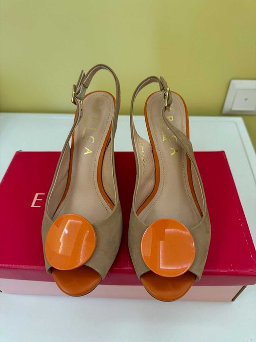 Sandale Epica cu talpa ortopedica, numarul 36, piele intoarsa