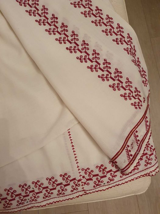 Costum de Gorj cu fir metalic si haina schilereasca/ie Gorj cu fir