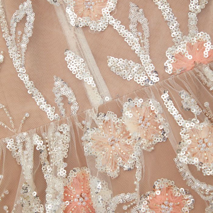 Self-Portrait рокля с пайети и флорални апликации