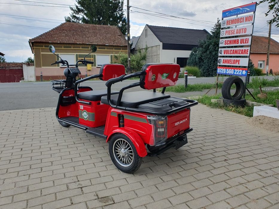 Triciclu electric persoane 2 locuri P1-00 omologat 25km/hMove Eco
