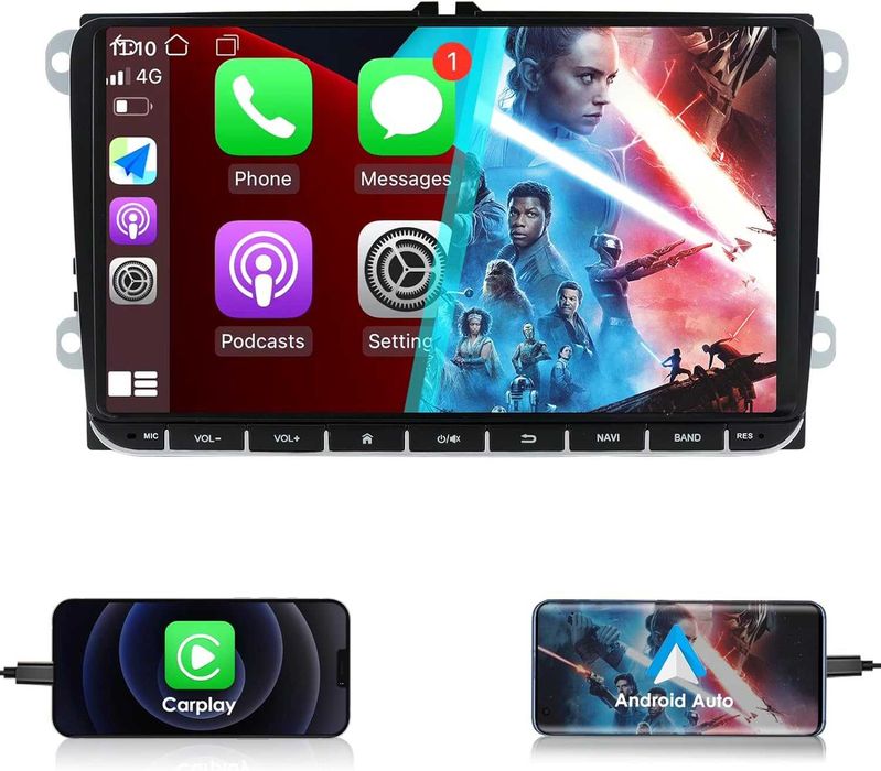 Navigatie Android 2GB Ram Volkswagen VW Golf 5 6 Passat B6 B7 CC
