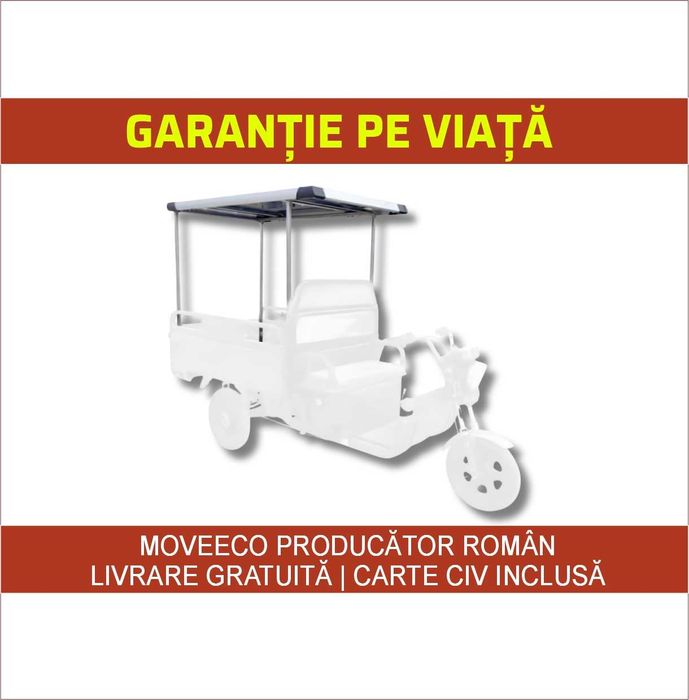 Triciclu electric 60V-45AH omologat CARGO 500 EEC md 2026 * NOU