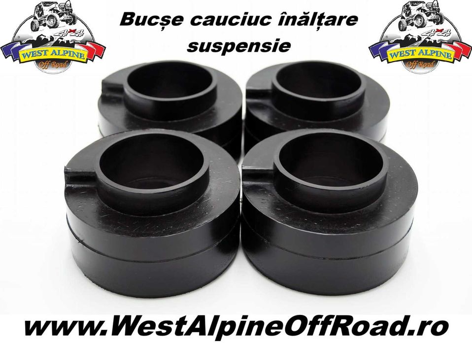 Kit inaltare suspensie bucse cauciuc Suzuki Vitara + 5/+7 cm-Set 4 buc
