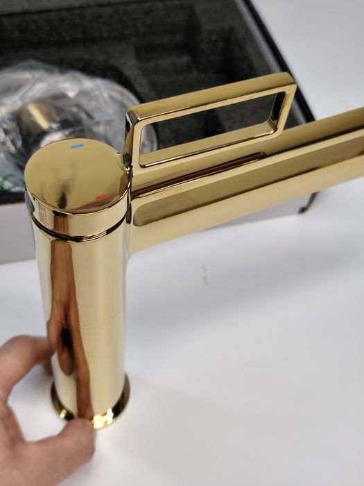 Baterie lavoar premium finisaj auriu design modern elegant