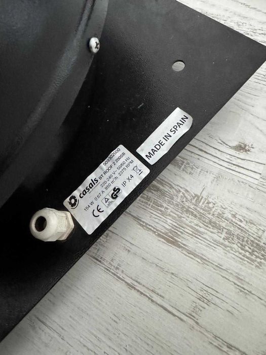 Ventilator acoperiș Casals BT ROOF 2 200SBP–nou(Made in Spain)