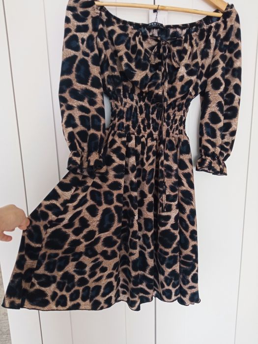 Платье новое леопард