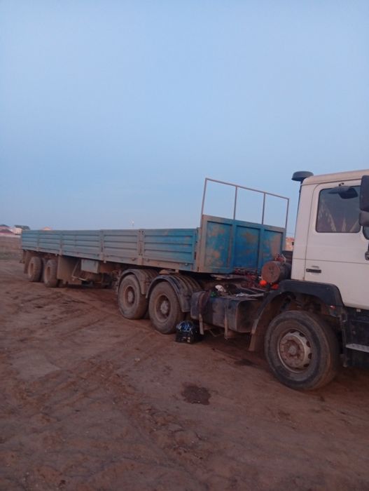 Тягач.Ман с прицепом.